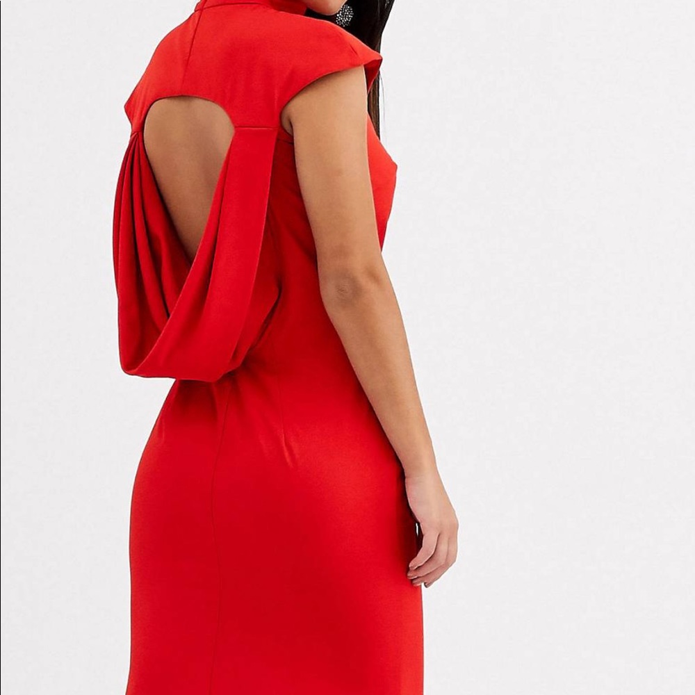 Classy red dress - Picture 2 of 4